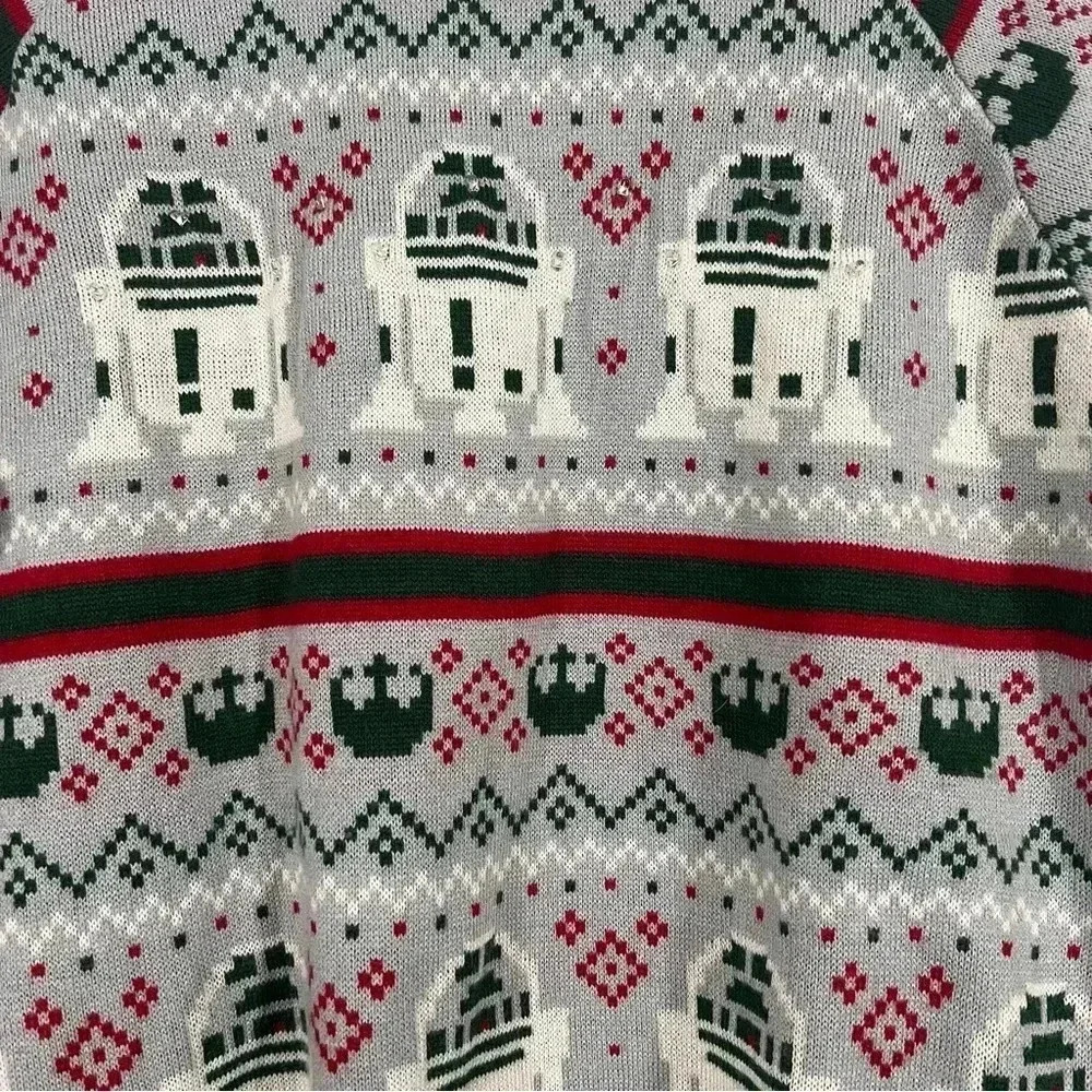 Disney R2D2 Light Up Christmas Sweater - Picture 4 of 8